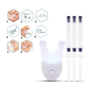 3D cleaning LED Light Bleaching Teeth Whitening Kit With Gel Oem