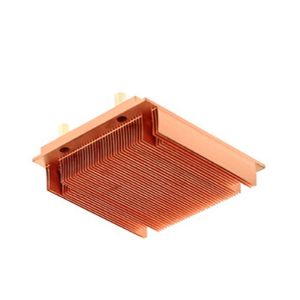 Brass / Bronze Copper Heat Sink , CPU Cooler Extrusion Heat Sink