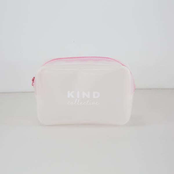 Buy Logo Eva Travel Cosmetic Plastic Bag Foldable With Zipper Closure at wholesale prices