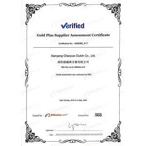 Xianyang Chaoyue Clutch Co., Ltd Certifications