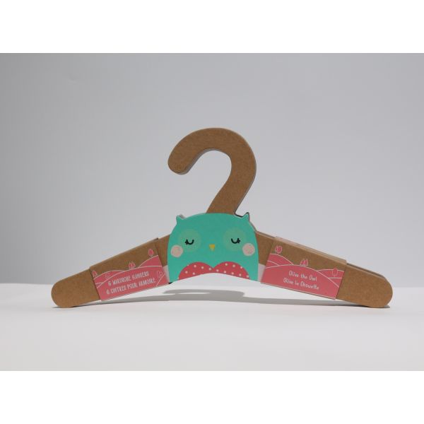 FSC Certified Recycled Cardboard Pet Clothes Hanger With Silk Printed Logo
