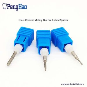 Diamond coating glass Dental Milling Burs for Roland system