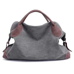 Canvas promotion gifts summer handbag beach bags in mint color