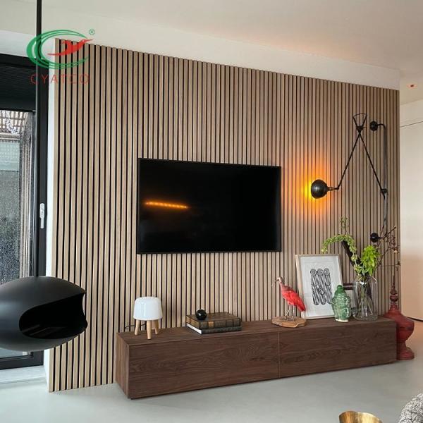 Ceiling Laminated Sound Acoustic Panel Multipurpose Wood Veneer