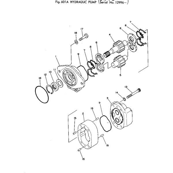 KOMATSU 705-11-33100 Parts PUMP ASS'Y