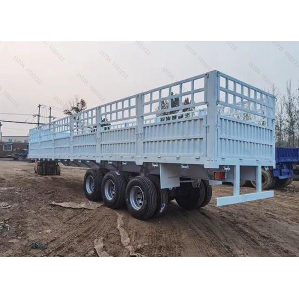 High Side Wall Stake Style Animal Transport Fence Cargo Semi Trailer With Air