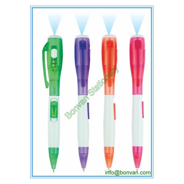 Buy led flashlight pen,led light plastic pen for gift promotion use at wholesale prices