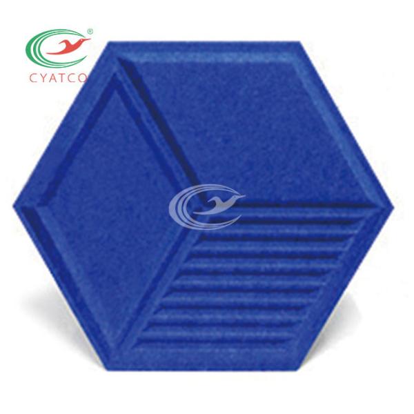 Buy Practical Harmless Hexagon Soundproof Panels , Mildewproof Acoustic Hexagon Tiles at wholesale prices