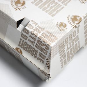 Biodegradable custom flexographic logo burger box high-quality burger box