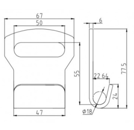5T Black Ratchet Tie Down Straps , 2 Inch Flat Hook Ratchet Straps