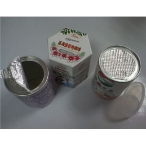 Waterproof recyclable Kraft Paper Composite Cans cookies packaging with custom