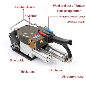 6000N 32mm Tape Pneumatic Plastic Strapping Tool PET Packing Tools