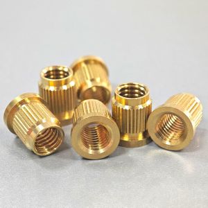 Straight Knurled Brass Threaded Insert Nut High Strength And Versatility