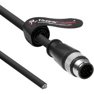 China Alvin's M12 A Code 17 Pin Male To Open Cable 3m CAN PROFINET For Servo Motors on sale China Alvin's M12 A Code 17 Pin Male To Open Cable 3m CAN PROFINET For Servo Motors on sale