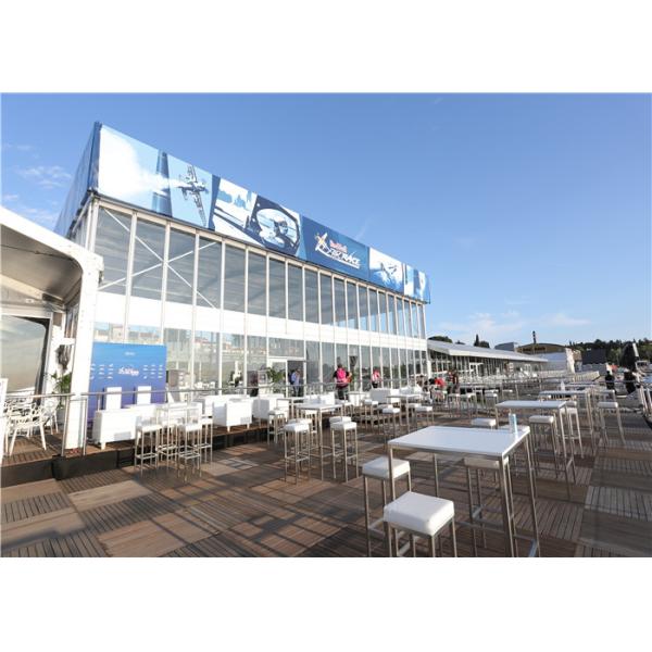 Western Style Aluminium Frame Tents Solid Wall Tents Fabric Roof Red