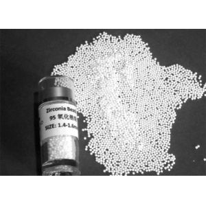 High Hardness 95 Zirconia Beads 1.4 - 1.6 mm Zirconia Grinding Beads For