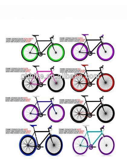 Alloy Pedal Fixed Gear Bikes with Lightweight Design and Colorful Options