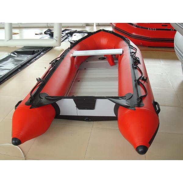 Color Hypalon Foldable Inflatable Boat Aluminum Floor For Rescue
