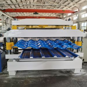 Triple Layer Roof Sheet Roll Forming Machine Corrugated Tile