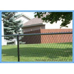 50x50 Mm Diamond Low Carbon Galvanized Chain Link Fence Fabric 11.5 Gauge