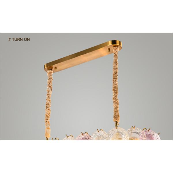 Soft Brightness Colorful Glass Disc Pendant Lights E14 AC 110 - 250V