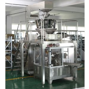 8 Stations Multihead Weigher Nitrogen Packing Machine For Snacks