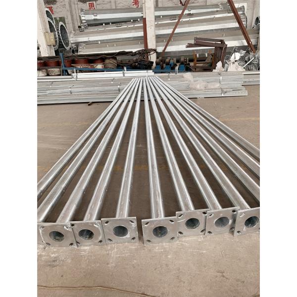 Buy Q235 Hot Dip Galvanized 6m High single arm Street Electric Pole at wholesale prices