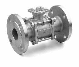Buy ASME  150# 3PC Flange ISO 5211 Stainless Steel Ball Valve High Performance ANSI RPTFE PPL RF CF8M at wholesale prices