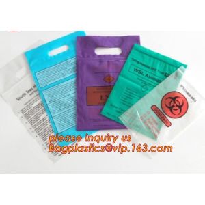 Biodegradable Biohazard Specimen Bag, Biohazard Specimen Transport Bag, Medical