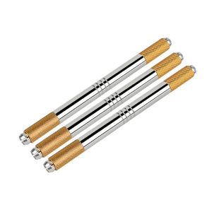 Quality OEM Permanent Makeup Tattoo Double Head Microblading Manual Pen EO Gas Sterilization for sale