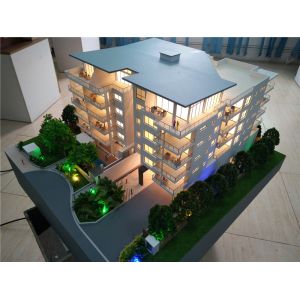Handmade 3D Printed House Model , Display Use Plastic Architectural Model