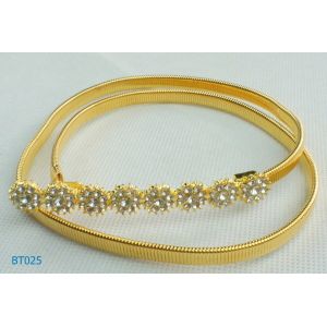 Women's Charming Copper Alloy Jewelry Slim Skinny Waist Belt for Party
