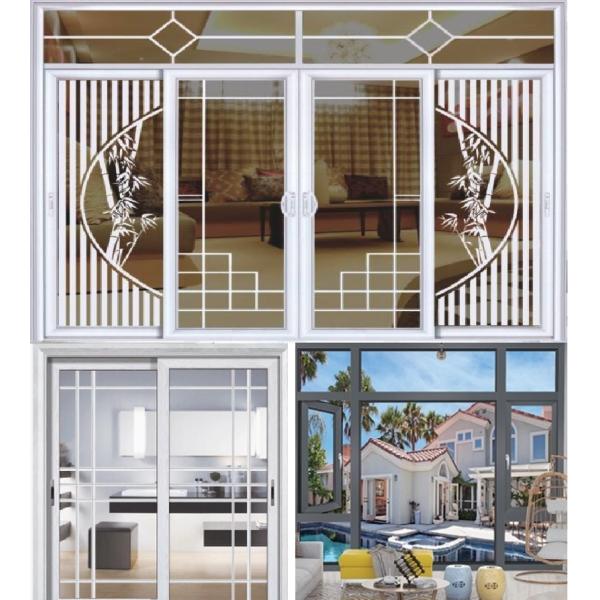 Silver Anodized 6m 0.8mm Aluminum Door Frame Extrusions