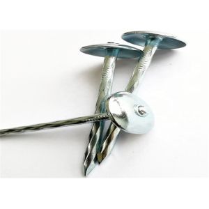 Q235 WoodRoof Diamond Washers Hot Dipped Roofing Nails