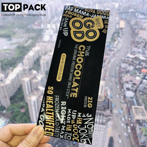 Buy Custom printed plastic ice cream packaging popsicle food bag pouch at wholesale prices