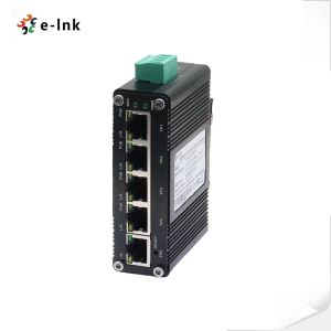 Mini Industrial Managed 4-Port 10/100/1000BASE-T 802.3at PoE + 1-Port 10/100