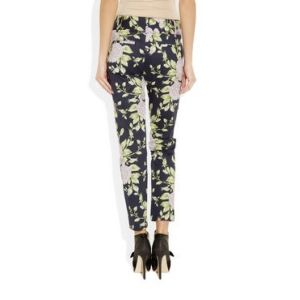 Printed Womens Tight Pants , Cotton Patterned leggings Stretch