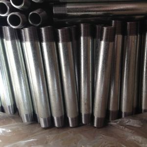 Quality Galvanzied Steel Iron Pipe Nipples NPT thread for sale