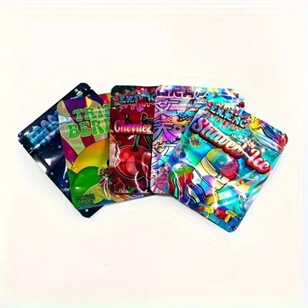 Customized Printing Zipper Custom Mylar Bags Moisture Proof For Food Snacks