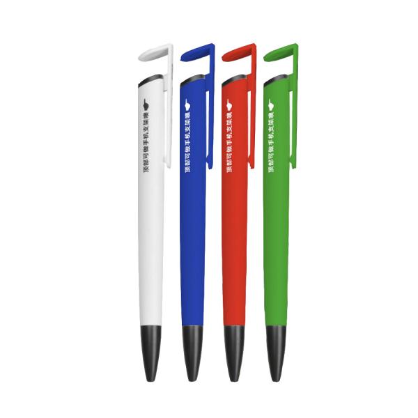Buy Customized Logo Plastic Ballpoint Pen With Phone Support at wholesale prices