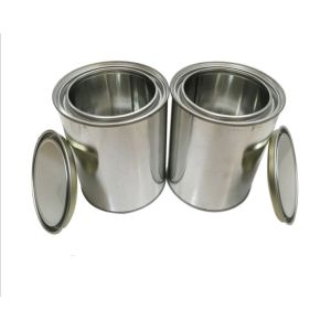 1L Paint Pail Bucket Waterproof Metal Lid Mini Tin Pails