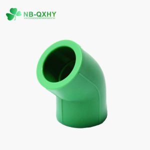 Plastic PPR Pipe Fittings 90 Degree Elbow in Green PPR with QX Welding
