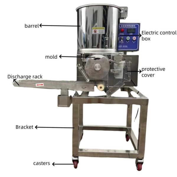 100kg/H Electric Patty Forming Machine For Chicken Beef Fish And Vegetarian Patty Production