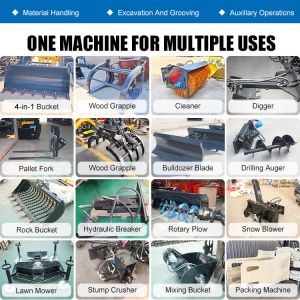 Hot Sale Four-wheel Drive 4x4 Compact Boom Loader Diesel 3ton 2ton 1.5ton 1ton