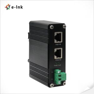 Industrial 10/100/1000Mbps 802.3at PoE+ Splitter Output Voltage 24VDC