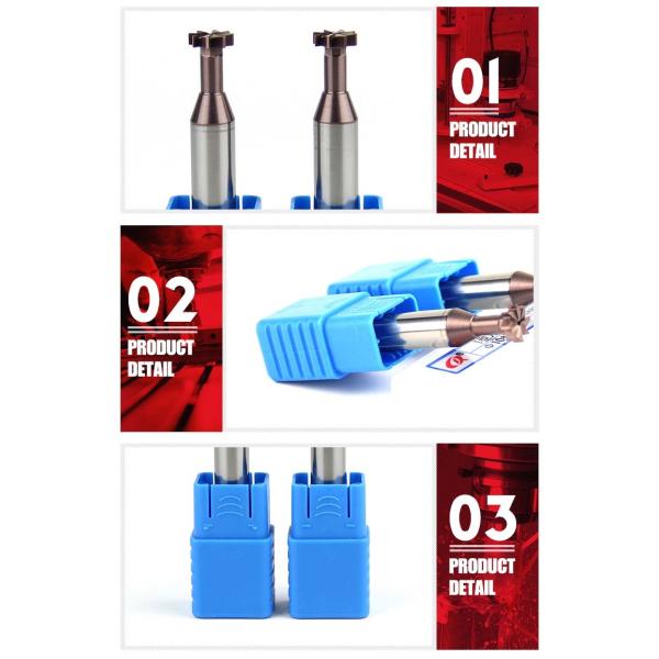 HSS T Slot End Mill Cutter For Stainless Steel Custom Carbide End Mills