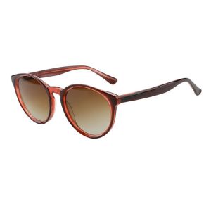 China UV400 Lens Retro Round Acetate Sunglasses 4 Color OEM For Women Men on sale