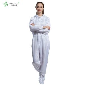 Washable Clean Room Coveralls Dust Free Sterilization Without Elastic Adjustment