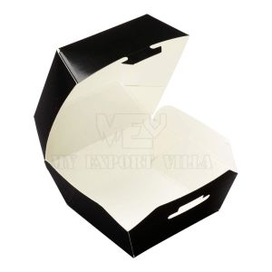 Fast Food Paper Burger Boxes Packaging Matt Lamination Kraft paper