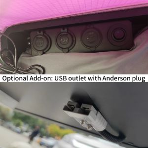 Aluminum Hard Shell Roof Top Tent 210x132cm Waterproof >3000mm